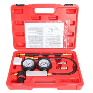 <span class=keywords><strong>Tester</strong></span> di Compressione Motore Tu-21 con Doppio Manometro, <span class=keywords><strong>Tester</strong></span> di Perdite Cilindri, Manometro per Vuoto e Pressione - Product Image 1