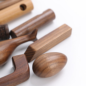 Poignées de théière en bois de noyer noir pour tasses en céramique et verre, pièces de vaisselle écologiques - Product Image 3
