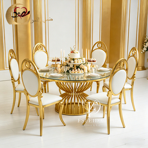 Dubai Wedding Furniture Stainless Steel Contemporary Wedding Dining Chairs - Product Image 5