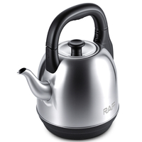 Bouilloire électrique en acier inoxydable RAF R.7131 avec base rotative, fonction ébullition rapide et maintien au chaud pour usage domestique