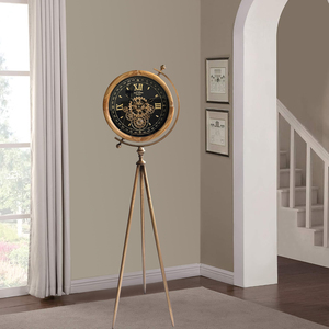 Hiện đại sang trọng mỹ đặc biệt lớn đứng sàn đồng hồ sáng tạo bánh xoay ba chân trang trí đồng hồ treo tường cho cuộc sống - Product Image 3