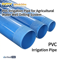 Tuyau de revêtement de puits d'eau en PVC bleu avec raccord fileté pour forage de puits profonds