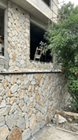 Pierre Union YLX-01 – Pierre naturelle écologique et durable, empilable aléatoirement, ardoise jaune-grise rouille, pour murs extérieurs et intérieurs modernes