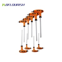 Berkembang 9 Pcs T-Handle Torx Jenis Kunci Allen dengan Double Warna & Jenis Allen Key & Kunci Hex Kunci Pas