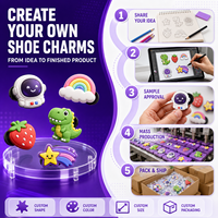Accessoires de chaussures de haute qualité pour commande en gros, décorations personnalisées pour sabots, accessoires à fixation facile, faible MOQ