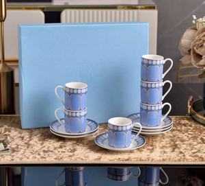 ชุดแก้วกาแฟเอสเพรสโซ่สไตล์อิตาเลียนเรียบหรู ทำจากโบนไชน่า 6 ชิ้น เป็นมิตรกับสิ่งแวดล้อม เหมาะสำหรับเป็นของขวัญสำหรับจิบน้ำชายามบ่าย - Product Image 4