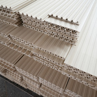 Panneaux muraux insonorisants en fibre de bambou-bois, lambris design moderne, grille concave gaufrée sans joint pour la maison