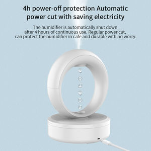 Difusor <span class=keywords><strong>ultrasónico</strong></span> de aceite esencial para escritorio, generador de niebla fría suave, <span class=keywords><strong>humidificador</strong></span> de gota de agua con agua antigravedad - Product Image 3