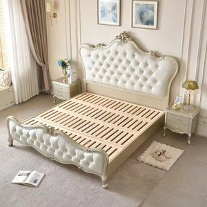 Lit de mariage moderne de style américain et européen de luxe, lit double de 1,8 mètre, taille king-size - Product Image 5