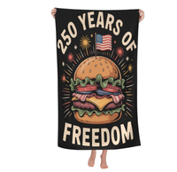 Serviette de plage America 250, 1776-2026, 250e anniversaire, drapeau patriotique imprimé, microfibre, sans sable, séchage rapide, pour cadeau