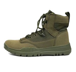 TSB1102 Olive Green <b>Spring</b> Fresh Green Grass Hiking Shoes Jungle <b>Boots</b> Desert <b>Boots</b> Light Weight Suede Cow Leather Light Weight - Product Image 3
