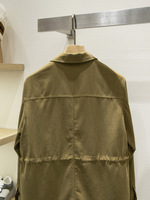 Veste Safari de Luxe pour Homme, Manteau de Champs Classique à 4 Poches, Vêtement d'Extérieur Décontracté Structuré à Col Montant Moderne et Élégant