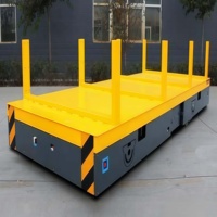 Véhicule omnidirectionnel sans rails à volant, 360 °   Chariot électrique rotatif in situ avec système de sécurité anti-collision
