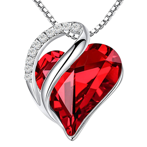 Collana con ciondolo a cuore infinito con strass che non si romperà, catena a maglia box, gioiello di tendenza, regalo per donna 2023 - Product Image 6