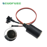 Haute qualité voiture allume-cigare Standard/Mini/Low-pro/Micro 2 chargeur câble femelle prise connecteur adaptateur câble fusible