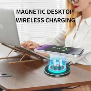 新潮流产品2025环境发光二极管灯磁性无线充电器手机15w快速充电器无线充电板 - Product Image 5