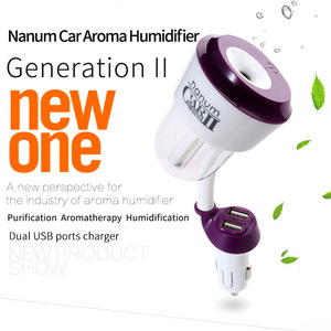 Original Fabrik-Auto-Luftbefeuchter mit Doppel-USB-Anschlüssen Ätherisches Öl Auto-Diffusor für Auto-Aromatherapie - Product Image 1