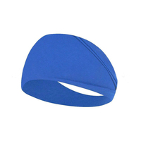 Bandeau de sport élastique en coton pour hommes et femmes, couleur unie, idéal pour le yoga, la course, le fitness et l'entraînement (vente en gros)