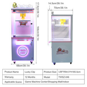 Nouvelle machine de jeu d'arcade à griffes pour attraper les poupées, pour le commerce, pour la capture de jouets, mini-machine à monnayeur - Product Image 3