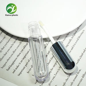 Tube de gloss à lèvres vide en forme de capsule transparente <span class=keywords><strong>ISMAN</strong></span>, 4 ml, en plastique, étiquette privée, avec bouchon à vis - Product Image 2