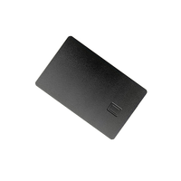 Cartes en métal à fente pour puce FM4442 de crédit Visa vierge personnalisée Carte de crédit en métal en acier inoxydable vierge de 0.8mm