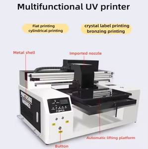 Funda acrílica para teléfono móvil, plataforma de adsorción de <span class=keywords><strong>doble</strong></span> boquilla, impresora de inyección de tinta UV plana pequeña estándar de cristal 6090 para Flex XP600 - Product Image 4
