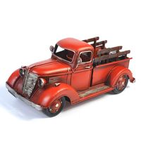 Mini voiture de ramassage vintage en métal, modèle de vieilli américain, miniature antique, de collection et modèle de voiture en solde, Top soldes