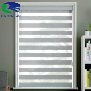 Cordless roll up porch sun shade blackout curtain blinds light filtering mini spring roller zebra blinds shades