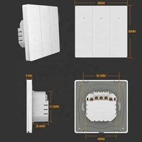Interrupteurs muraux 16A EU avec support Interrupteur à bouton-poussoir intelligent Tuya Zigbee