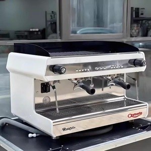 Máquina de Espresso de Doble Cabezal Ostoria Targa, Acero Inoxidable, Semiautomática, Cafetera Comercial - Product Image 1