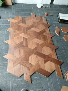 Parqué de Ingeniería Multicapa de Nogal Negro de Alta Calidad, Suave, <span class=keywords><strong>Flotante</strong></span>, para Interiores, Moderno, para Sala de Estar, <span class=keywords><strong>Natural</strong></span> - Product Image 5