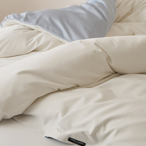 Copripiumino Premium in Cotone a Fibra Lunga Tinta Unita, Articolo di Lusso Ispirato all'Aman - Product Image 3