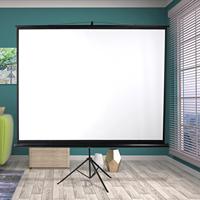 Écran de projection pliable HD 72 pouces avec trépied, écran de projection portable pour cinéma à domicile, jardin, fête