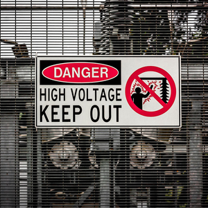 Panneau <span class=keywords><strong>de</strong></span> sécurité d'avertissement <span class=keywords><strong>de</strong></span> danger matériel personnalisé, utilisé pour haute tension, électrique, lieux <span class=keywords><strong>de</strong></span> construction, alerter les gens du danger - Product Image 6