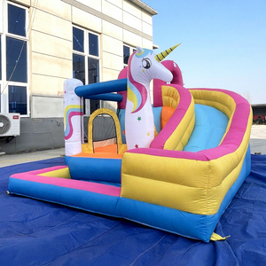 <span class=keywords><strong>Castillo</strong></span> de rebote inflable de Material Oxford para uso familiar de niños <span class=keywords><strong>con</strong></span> tobogán de trampolín de pozo de <span class=keywords><strong>bolas</strong></span> - Product Image 1