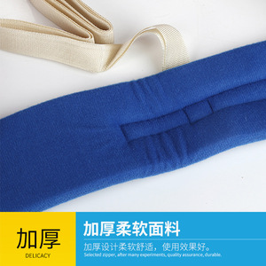 Sangle de contention des membres bleue de qualité médicale réglable pour la fixation du poignet et de la cheville - Product Image 3