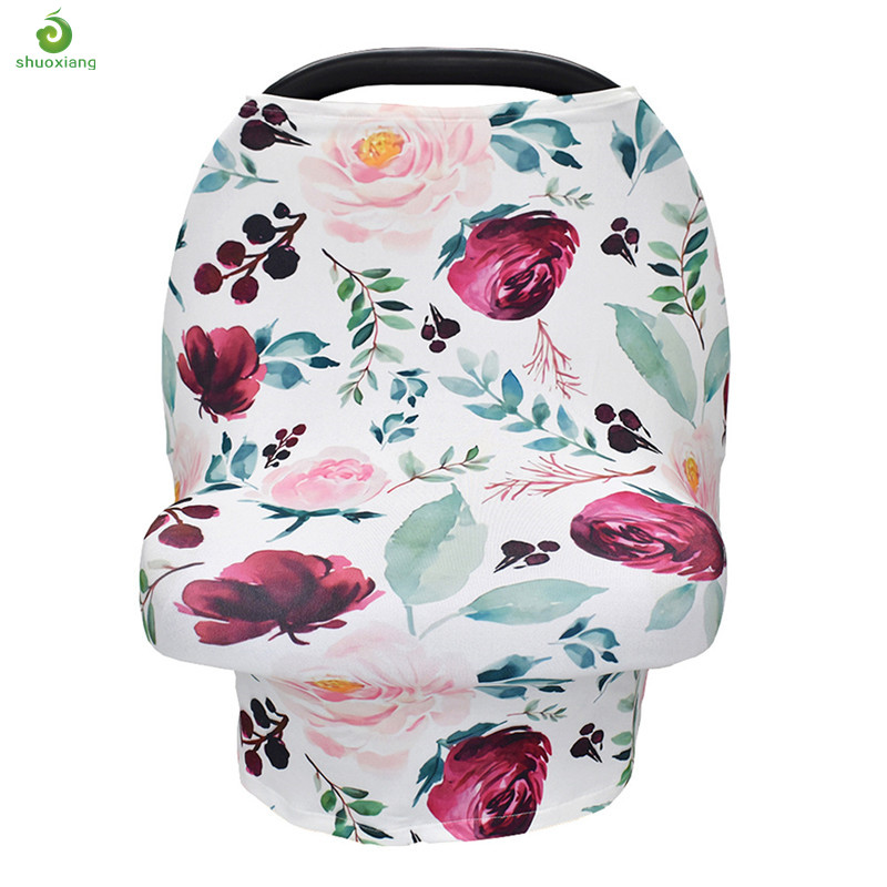High Quality Multiple-Use Blanket Baby Car seat canopy Car Seat Covers Mother Nursing Covers Breastfeeding Scarf