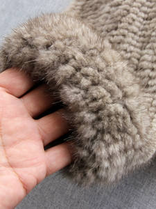 <span class=keywords><strong>Abrigo</strong></span> <span class=keywords><strong>de</strong></span> Punto Holgado con Solapa y Doble Botonadura, Estilo Casual, Sensación Suave, <span class=keywords><strong>Piel</strong></span> <span class=keywords><strong>de</strong></span> Conejo Otter, Precio al por Mayor - Product Image 3