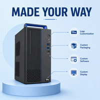 Ordinateur de bureau complet CE RoHS Hygon C86 3350 3,0 GHz, 8 Go de RAM, SSD 512 Go, GPU dédié 2 Go, écran 23,8 pouces, OEM ODM