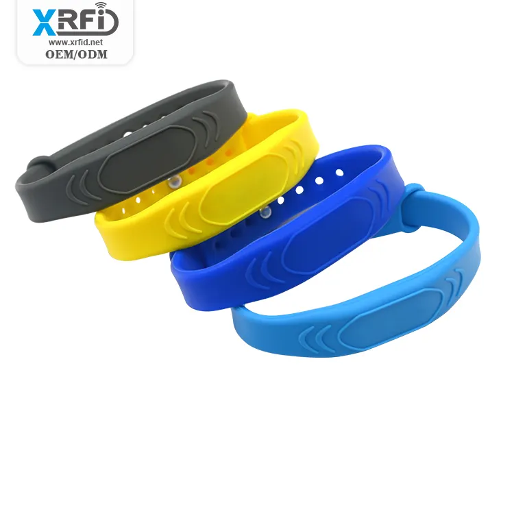 Eco-friendly Waterproof Passive RFID GD06 Adjustable Silicon Wristband