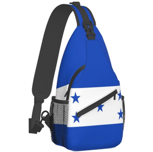 Custom Honduras Flag Sling Bag Cross Body Backpack Flag Travel Hiking Daypack Shoulder Chest Bag for Women Men