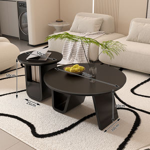 Mesa Auxiliar Redonda de Madera para Dormitorio, Mesa Auxiliar de Lujo para Sala de Estar, Venta al por Mayor - Product Image 1