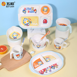 Wuhe Ultraman Kids Tableware Set Food Grade Bpa Free Bowl Cup Plate For Children 6 Months Plus - Product Image 5