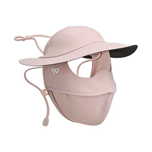 Masque de protection solaire intégral eINGTE avec visière en soie glacée, protection UV pour femmes, sports d'été en plein air - Product Image 2