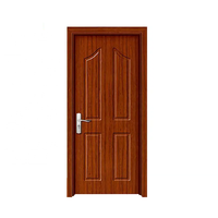 Portes d'entrée modernes en MDF mélaminé, épaisseur 35-45 mm, ignifuges, ouverture latérale, finition décorative, couleur personnalisée 5