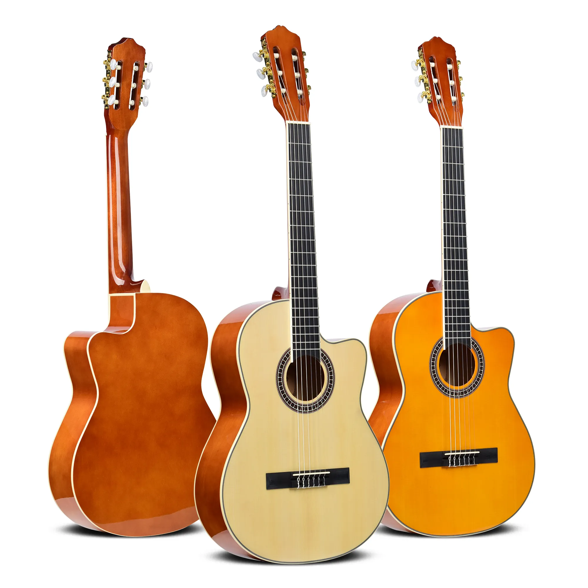 Groothandel 4/4 Cutaway Nylon String Concert Klassieke Eq Gitaar