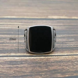 <strong>Celtic</strong> Jewelry Stainless Steel Black Enamel <strong>Celtic</strong> Knot Signet Punk <strong>Ring</strong> for <strong>Men</strong> - Product Image 3