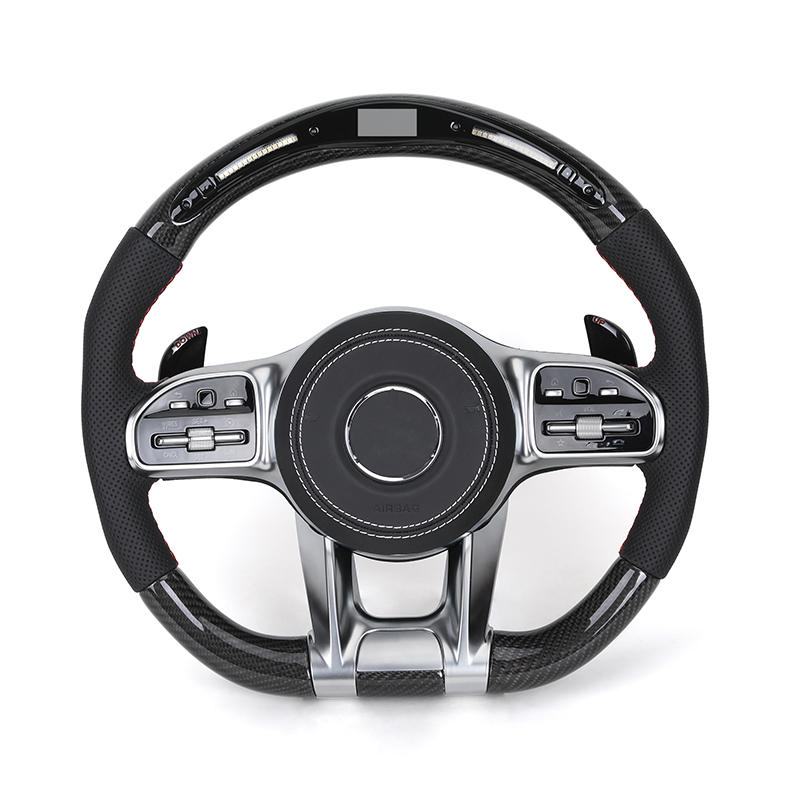 Fibra de carbono + plata Trim + LED