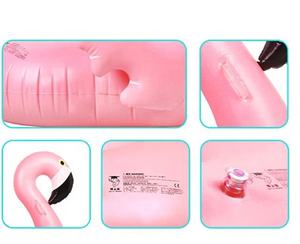 Promotion Waterhan Ballon Gonflable PVC Flottant Personnalisé Flamingo Signal 105cm, Flotteur Remorquable, Capacité 20kg+, Pour Piscine, Rivière, Mer et Plus Encore - Product Image 2