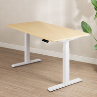 Ordinateur portable de jeu, bureau ergonomique électrique assis-debout 1,4 m, moderne en bois, double moteur, hauteur réglable, pour la maison et le bureau